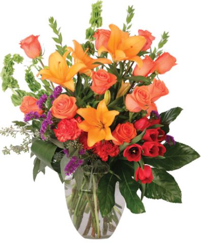 Coral Extravagance Flower Arrangement — Katy Florist & Gifts, Katy TX