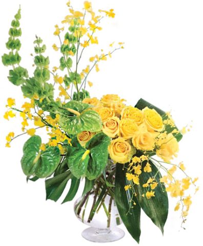 Majestic Golden Sunrise Flower Arrangement — Katy Florist & Gifts, Katy TX