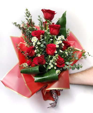 Passionate Dozen Wrapped Bouquet — Katy Florist & Gifts, Katy TX