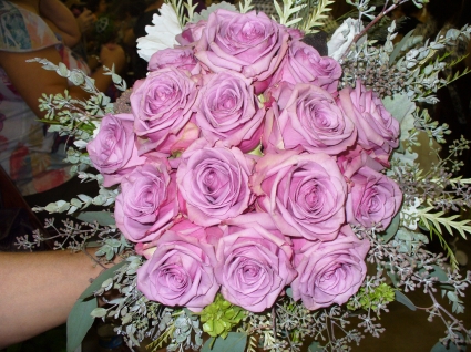 Wedding Bouquet Lavender Roses — Katy Florist & Gifts, Katy TX